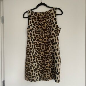 Zara Leopard Print Mini Dress in Brown and Black
